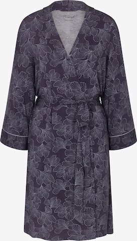 TRIUMPH Badjas kort ' Red Label Aura Spotlight Robe ' in Blauw: voorkant