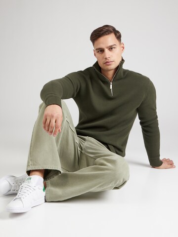SELECTED HOMME Свитер 'SLHBORA' в Зеленый