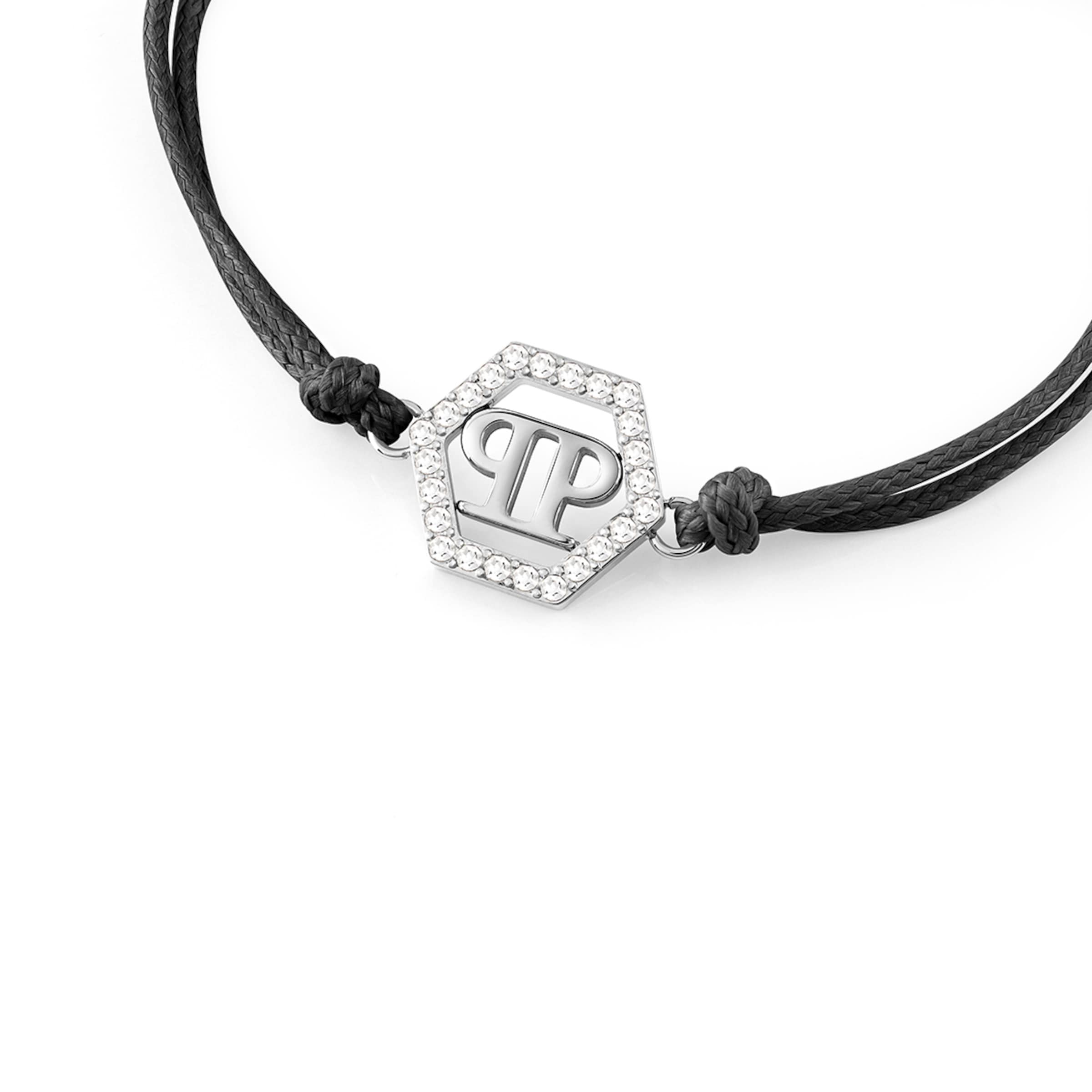 Philipp Plein Jewellery Armband 'LINKED' in Schwarz