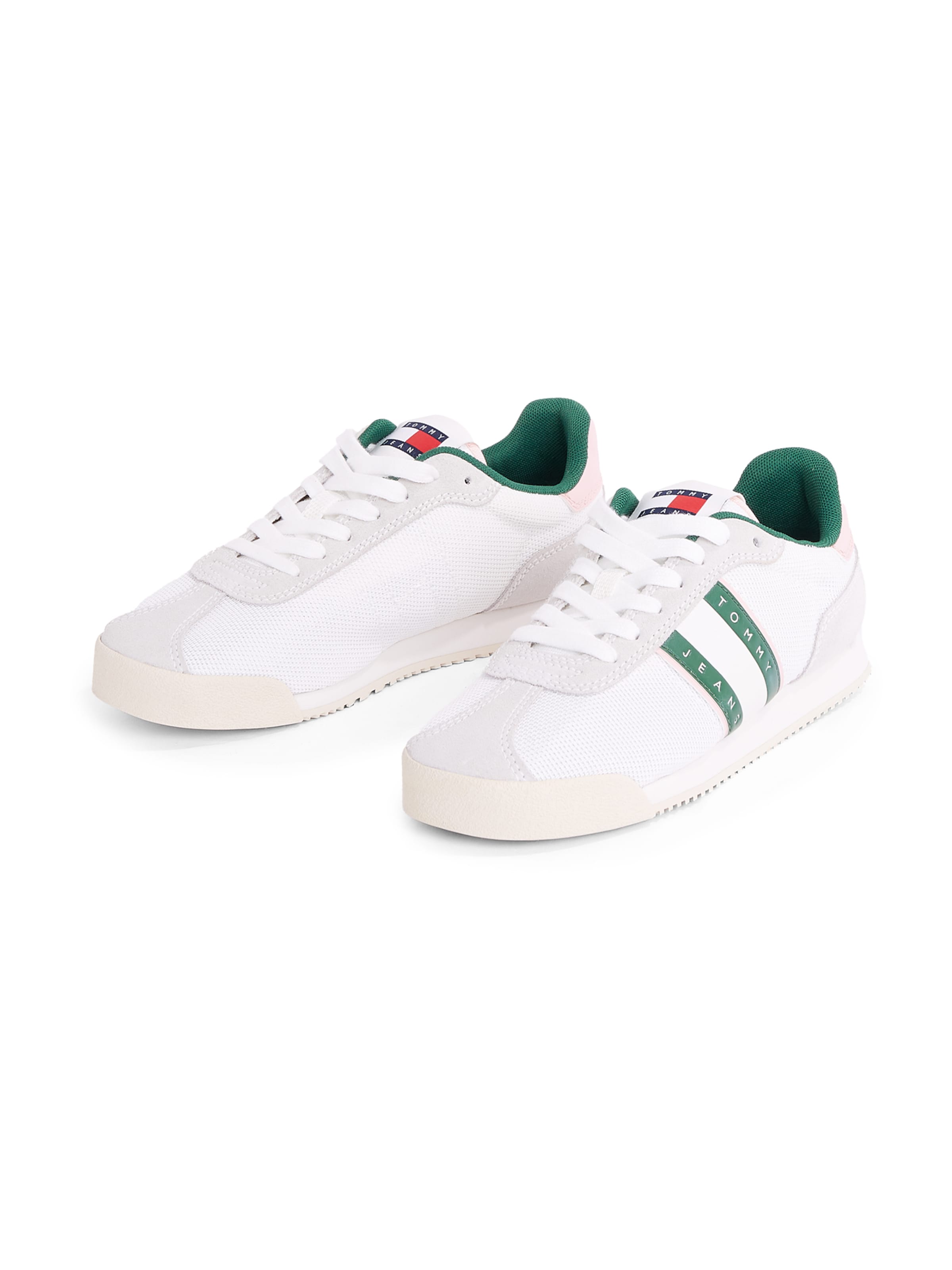 Tommy Jeans Ниски маратонки в бяло: отпред