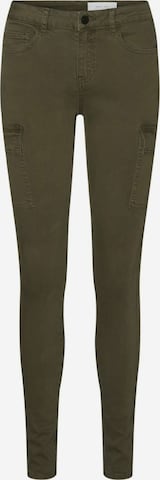 Coupe slim Pantalon cargo Noisy may en vert : devant