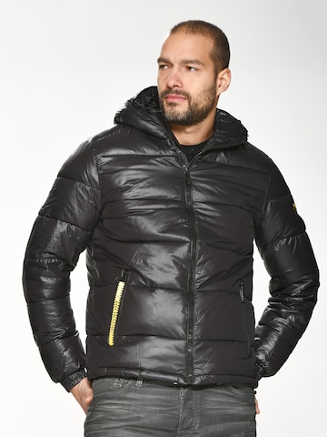 TOP GUN Winter Jacket in Black: front