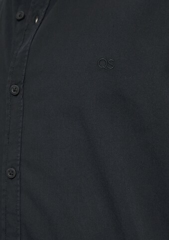 QS Regular fit Overhemd in Blauw