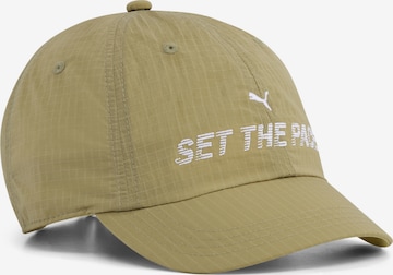 Casquette de sport 'Run' PUMA en vert : devant