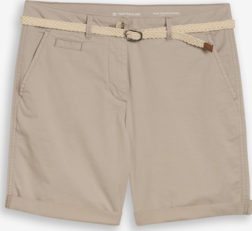 Pantalon chino TOM TAILOR en gris : devant