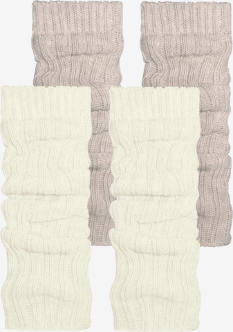 Manchettes normani en beige : devant