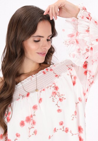 faina - Blusa 'Fashion Look' en blanco