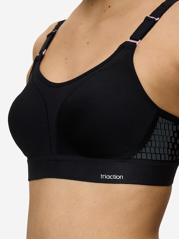 Triumph Triaction Minimiser Bra 'Extreme Lite' in Black