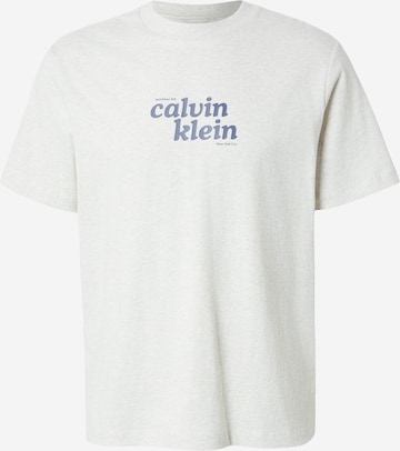 Calvin Klein Jeans - Camiseta 'Relaxed Logo' en gris: frente
