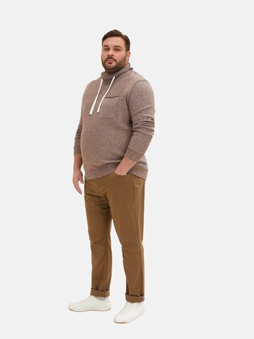 TOM TAILOR Men + Pullover in Braun