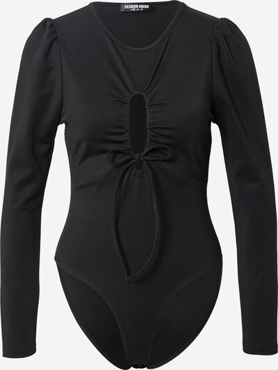 Tricou body 'ONYX' Fashion Union pe negru, Vizualizare produs