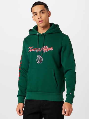 TOMMY HILFIGER Sweatshirt 'POP' in Groen: voorkant