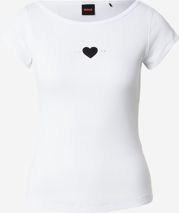 Maglietta 'C_Etine' di BOSS in bianco: frontale