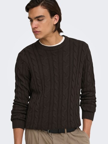 Pullover 'KIM ' di Only & Sons in marrone