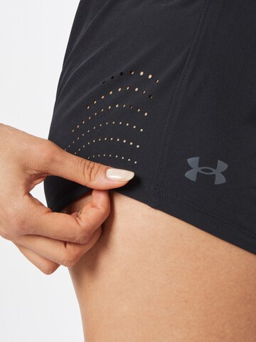 UNDER ARMOUR Regular Sporthose 'Speedpocket' in Schwarz