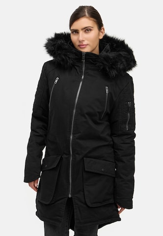trueprodigy Winterjacke ' Harvey F ' in Schwarz: Vorderseite