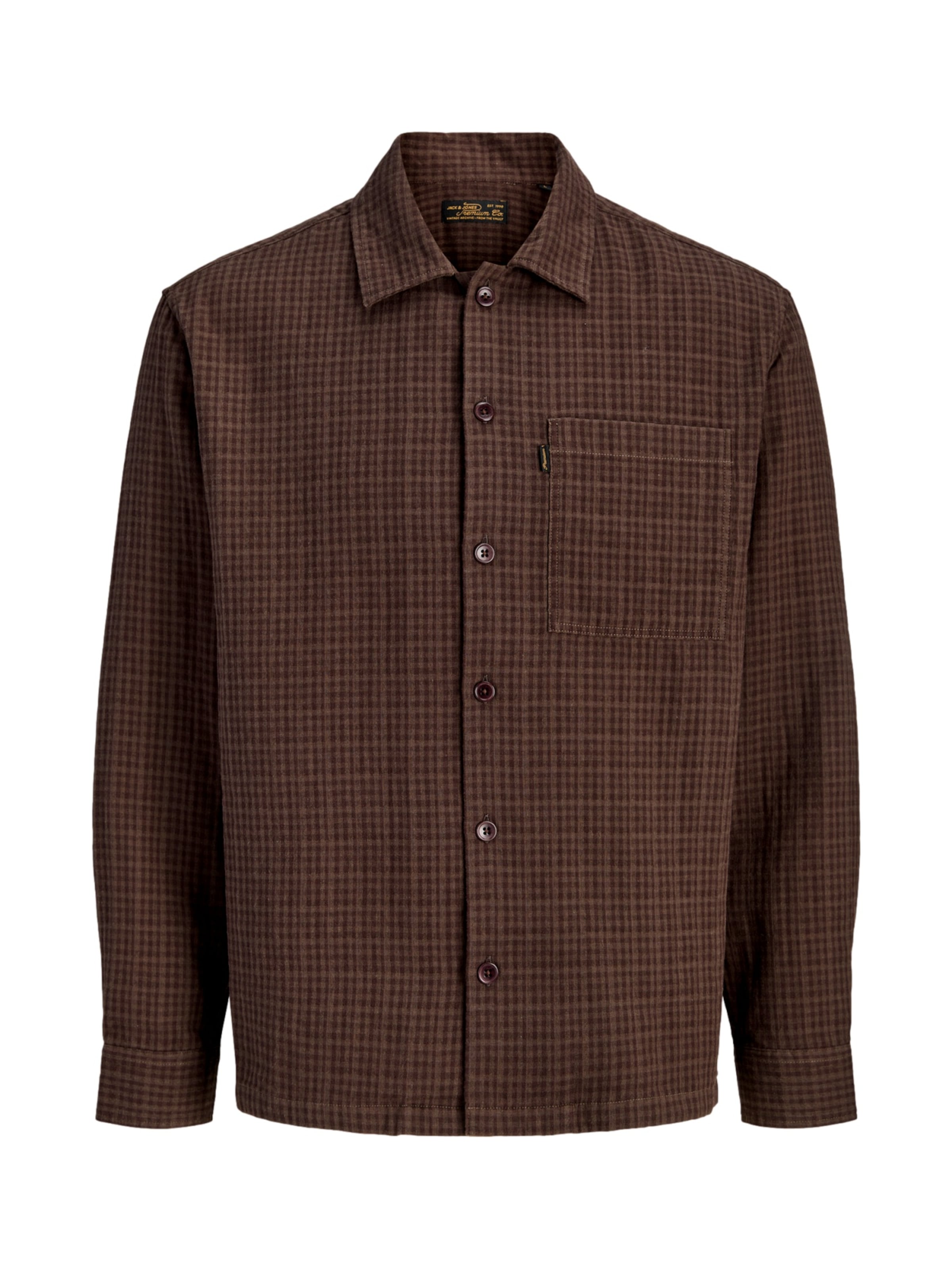 JACK & JONES Hemd 'Blucaleb' in L in braun / schoko, Produktansicht