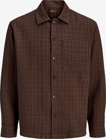 JACK & JONES Comfort Fit Hemd 'Blucaleb' in Braun: Vorderseite