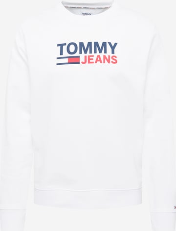 Tommy JeansSweater majica - bijela boja: prednji dio