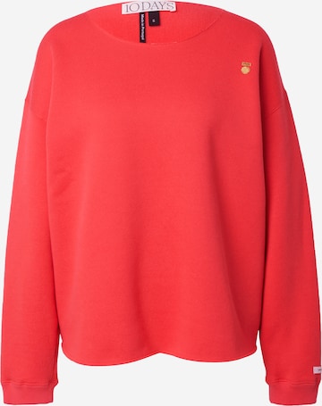 10Days Sweatshirt in Rot: predná strana