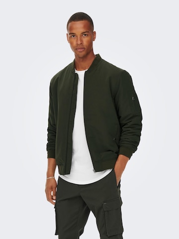 Only & Sons Between-Season Jacket 'Jack' in Green: front
