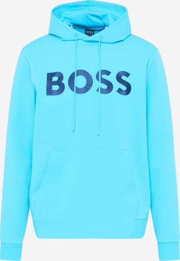 BOSS Green Sweatshirt 'Soody 1' i mørkeblå / neonblå, Produktvisning