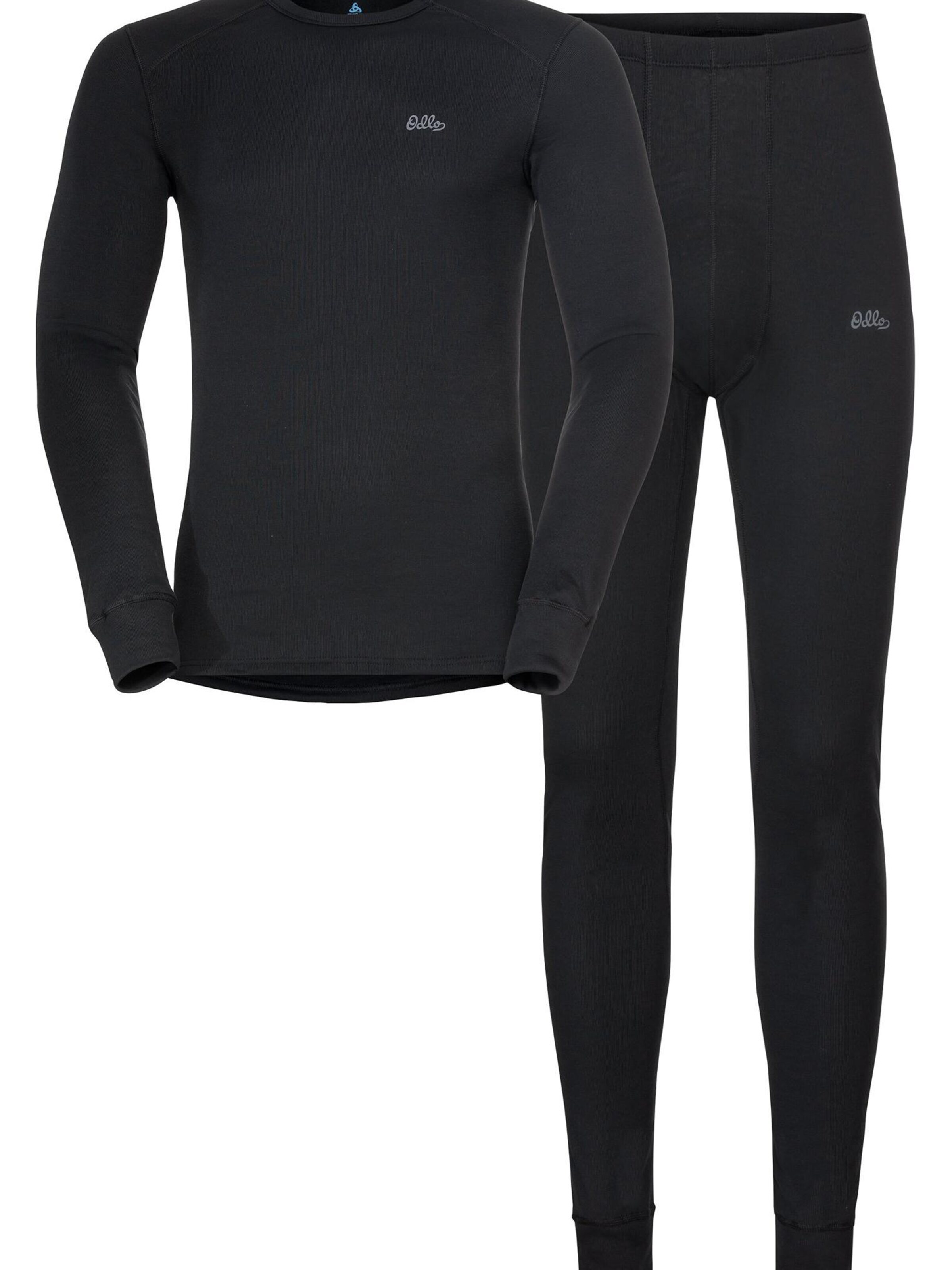 Base layer 'ACTIVE WARM UNI HERITAGE' di ODLO in nero: frontale