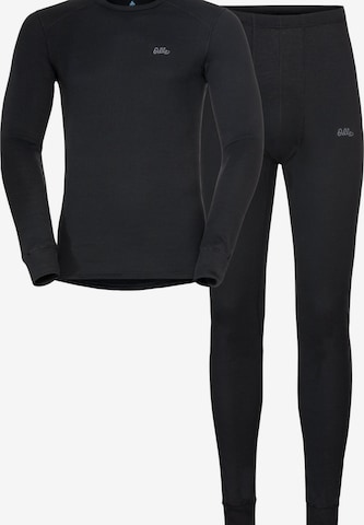 Base layer 'ACTIVE WARM UNI HERITAGE' di ODLO in nero: frontale