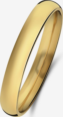 Lucardi Ring 'Glitzerndes Basic' in Goud: voorkant