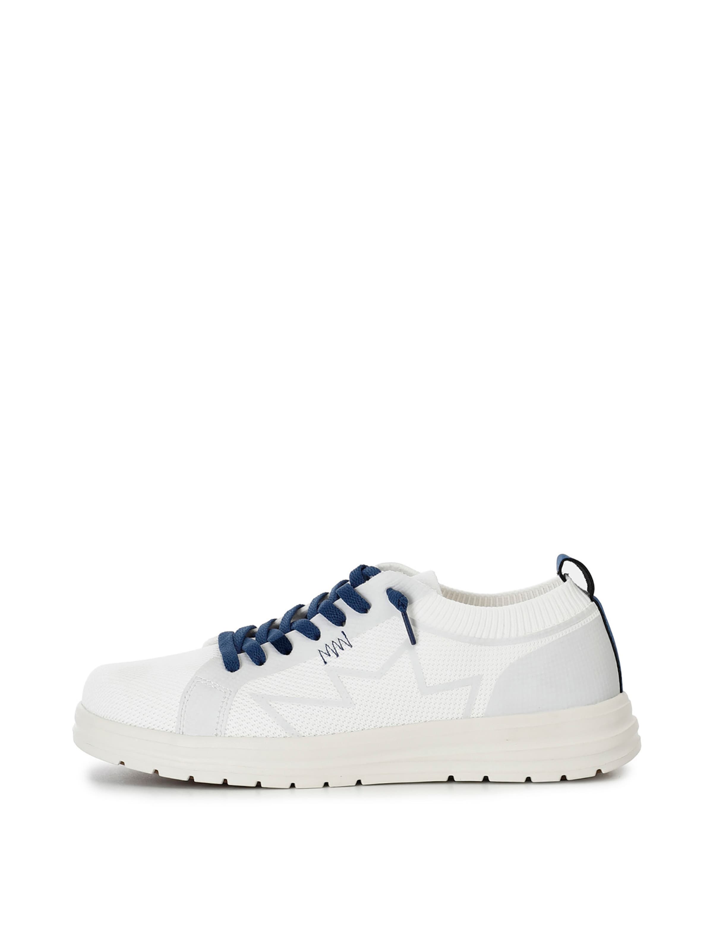 Baskets basses CAFè NOIR en blanc : devant