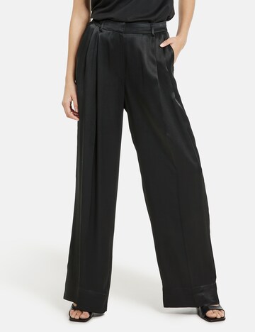 TAIFUN Wide leg Broek in Zwart: voorkant