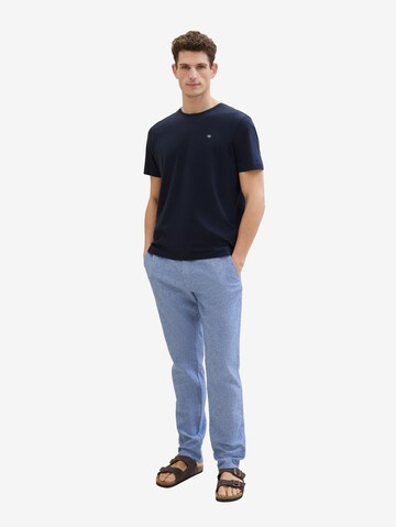 Regular Pantalon chino TOM TAILOR en bleu