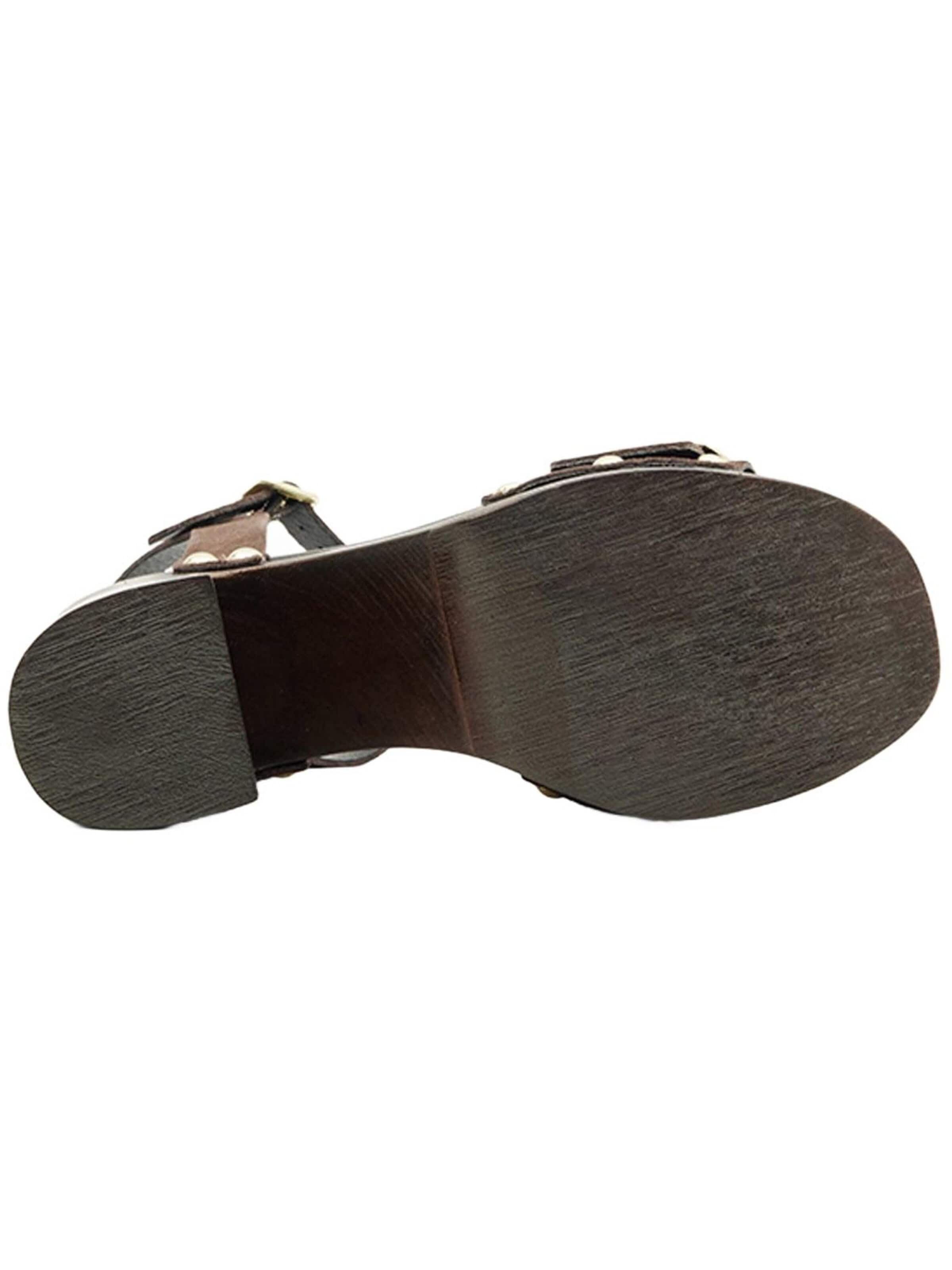 Desa - Sandalias con hebilla 'Plateau-Sandalen' en marrón