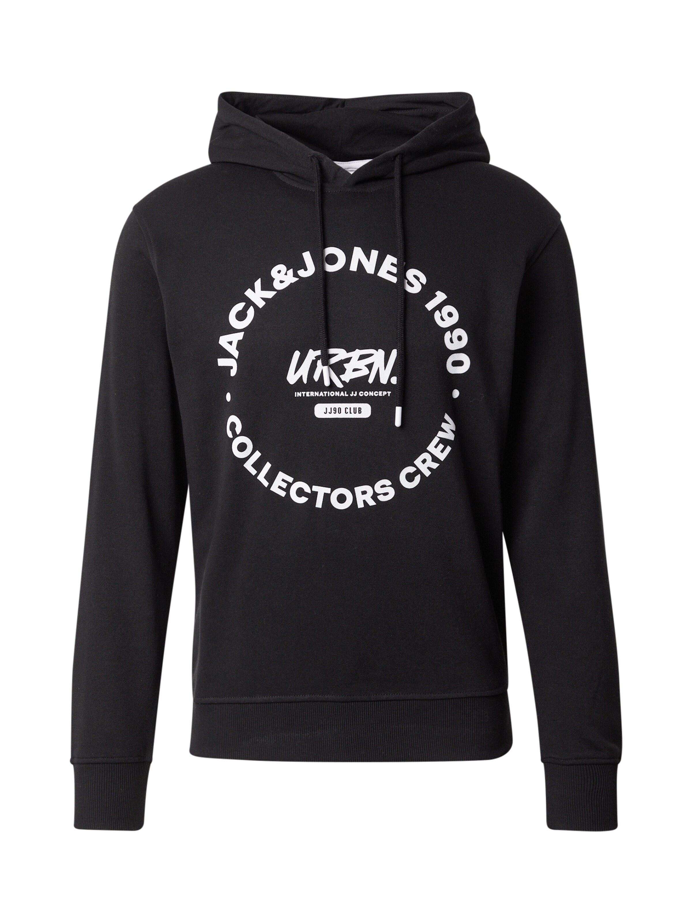 JACK & JONES Sweatshirt i sort: forside