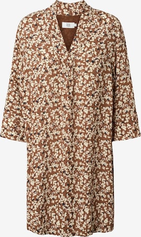 Noa Noa Dress ' PhilippaNN ' in Braun: Vorderseite