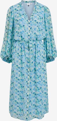 VILA Košilové šaty 'Feminina' – modrá: přední strana