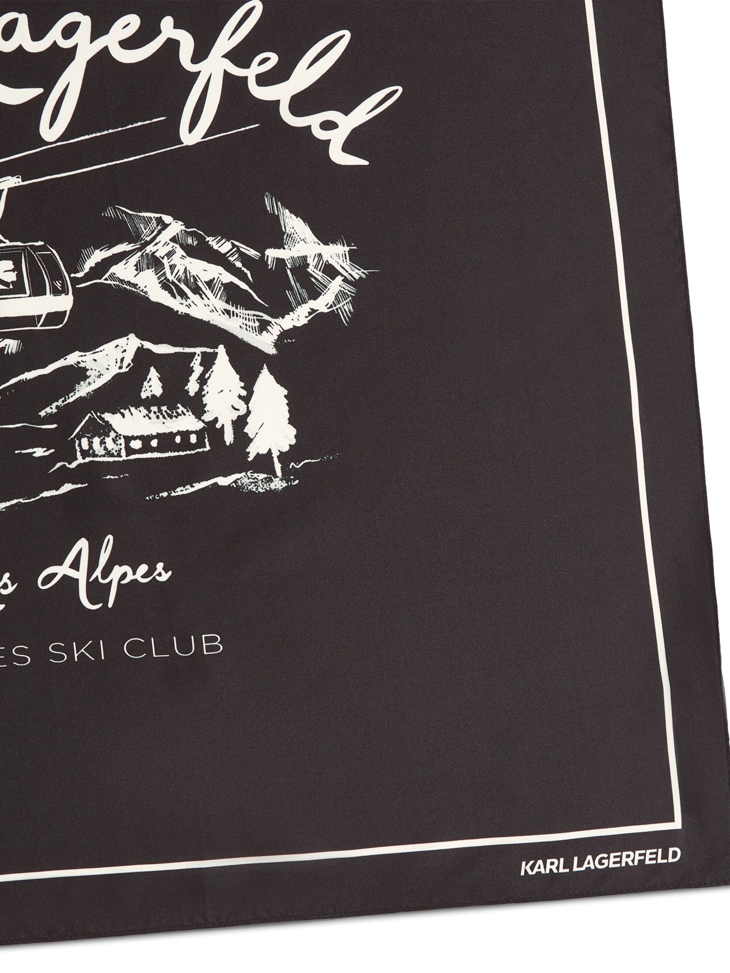 Karl Lagerfeld Sall 'Après Ski Club', värv must