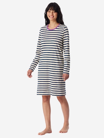 SCHIESSER Nightgown ' Casual Essentials ' in Blue: front