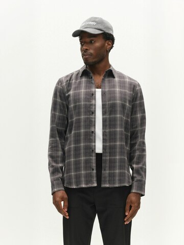GABBA Regular Fit Shirt ' sven ' in Grau: Vorderseite