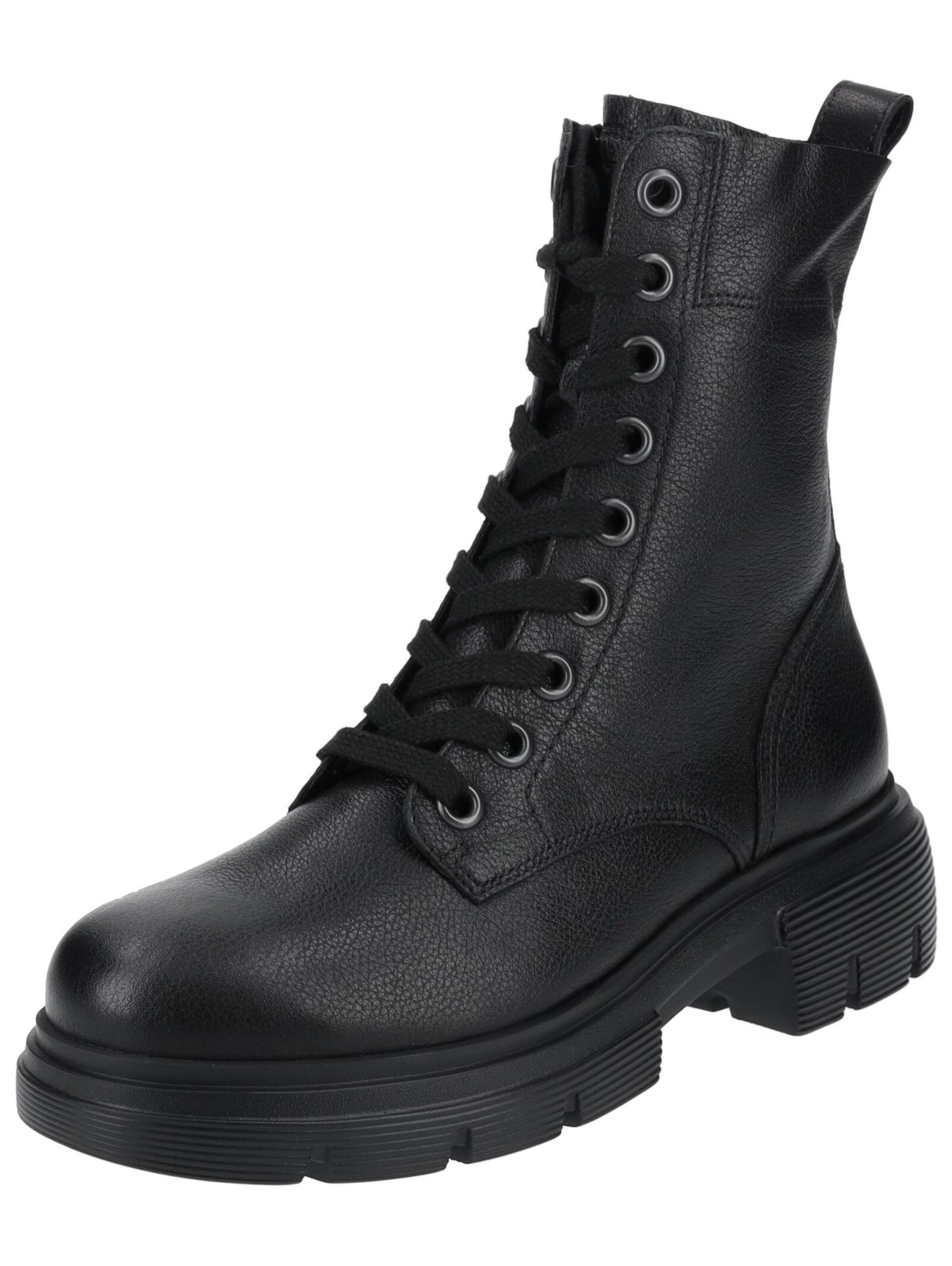 Paul Green Schnürstiefelette in Schwarz: Vorderseite