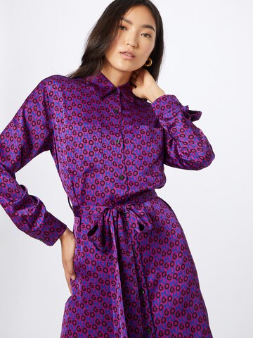 HUGO Red Shirt dress 'Kalys' in Purple