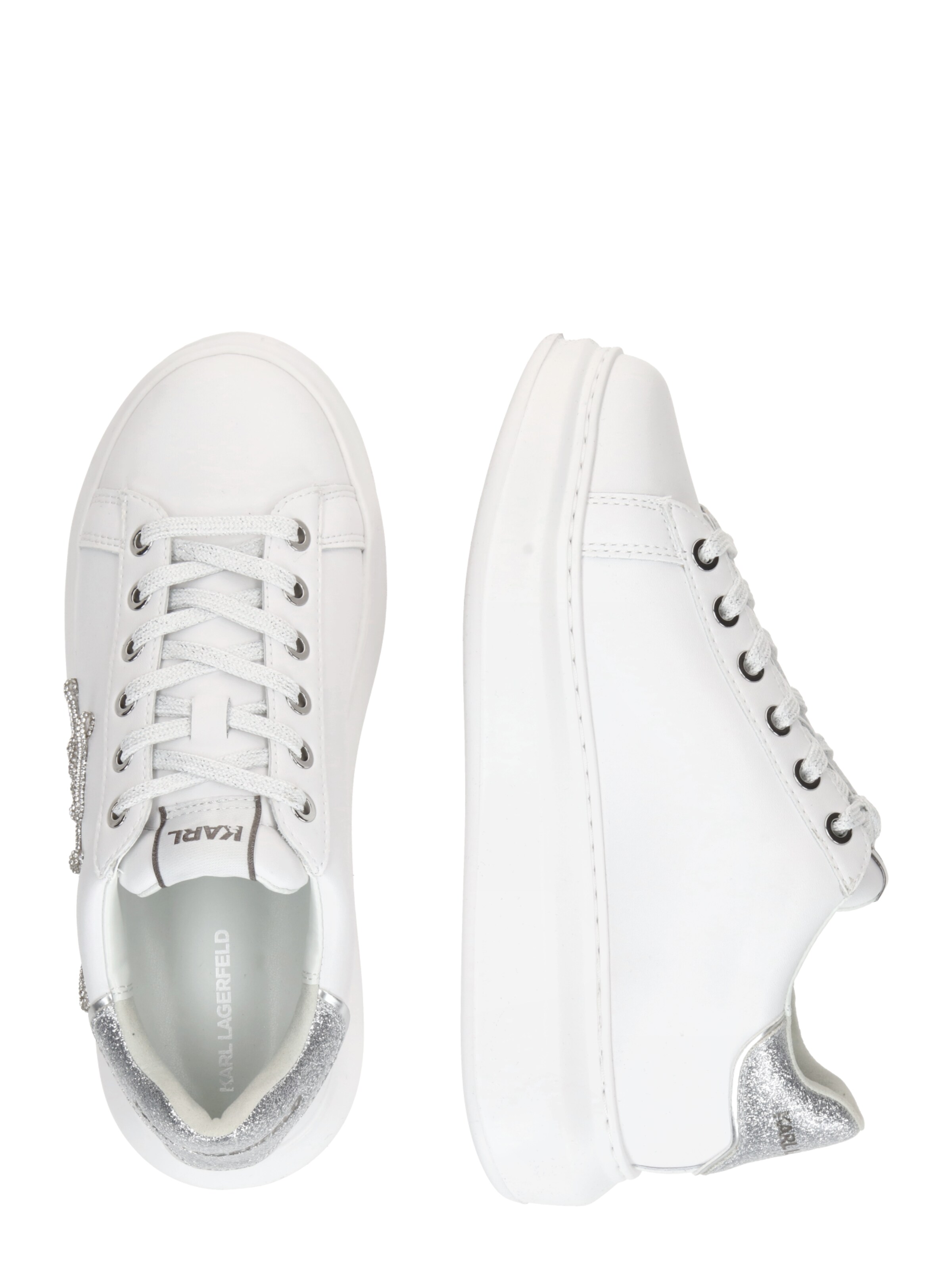 Karl Lagerfeld Platform trainers in White