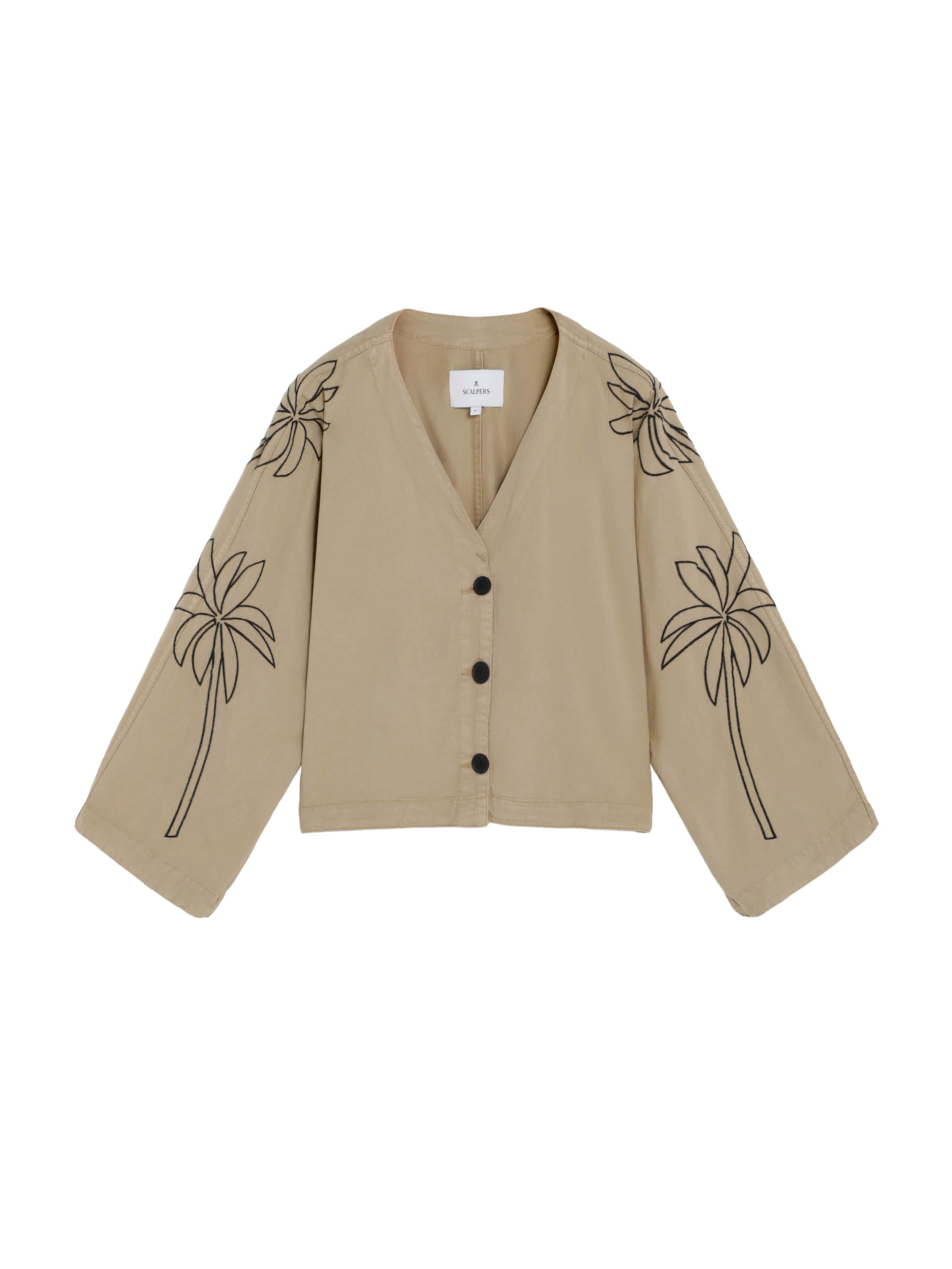 Scalpers Kimono ' ' in Bruin: voorkant