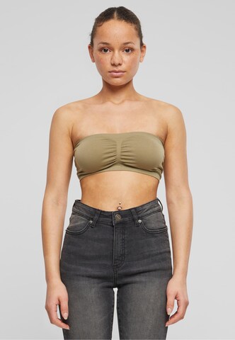 Urban ClassicsBandeau Top - siva boja: prednji dio