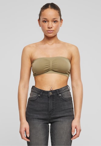 Urban Classics Bandeau Top in Grey: front