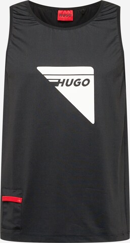 HUGO - Camiseta 'Dabbit X' en negro: frente