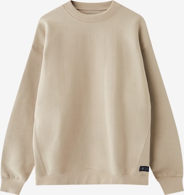 Pull&Bear Sweatshirt in Beige: front