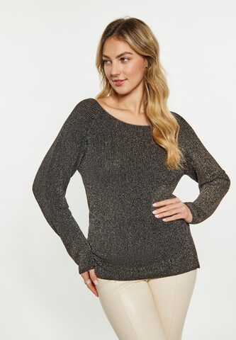 Pull-over faina en noir : devant