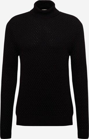 !Solid Sweater 'Clive' in Black: front