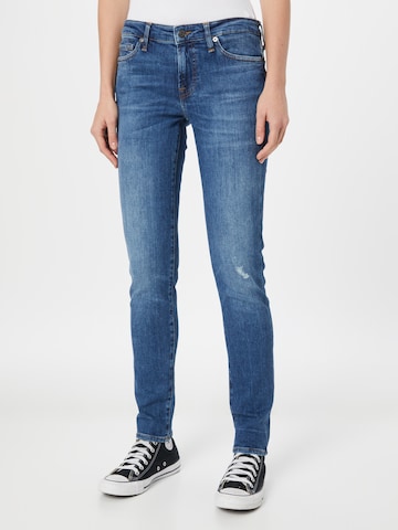 7 for all mankind Слим фит Дънки 'PYPER' в синьо: отпред